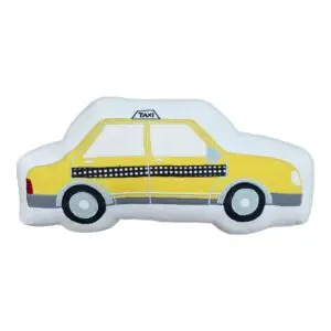 Yellow Taxi Cab Throw Pillow