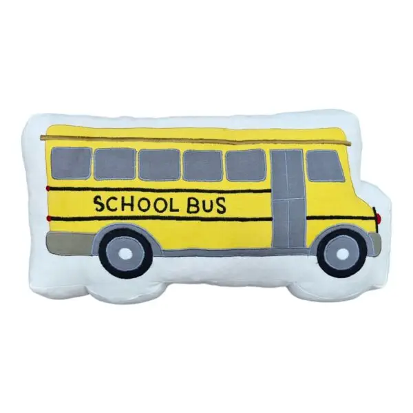 School Bus Throw Pillow